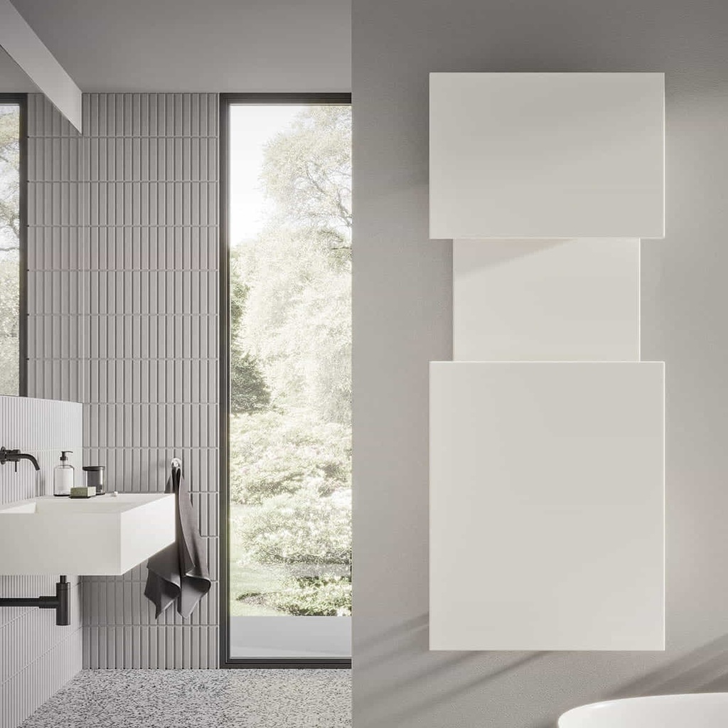 [MAML055B01IRANN] MAMA radiateur design seche-serviettes eau chaude 840W, blanc, IRSAP - MAML055B01IRANN