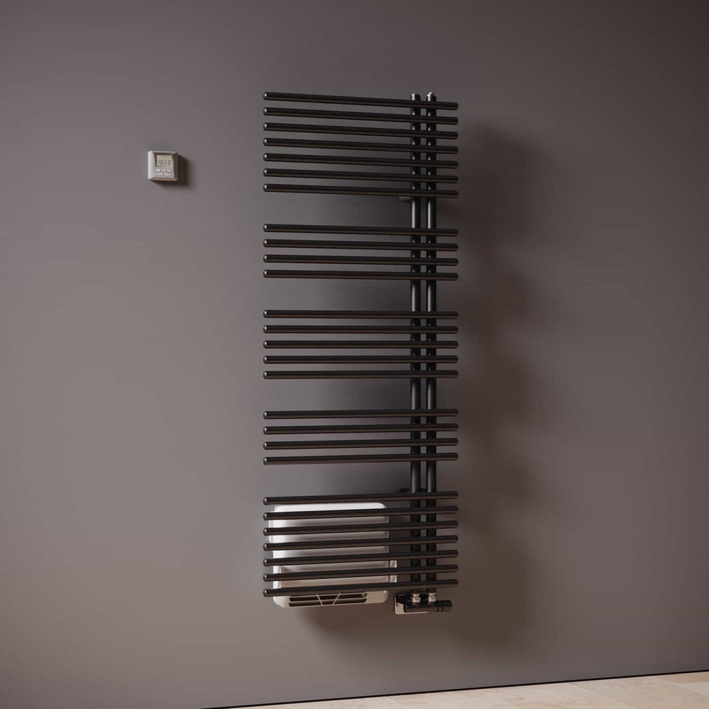 FUNKY_S BOOSTER radiateur seche-serviettes EC + soufflant 688W, blanc, IRSAP - YAL060B01A401NNN