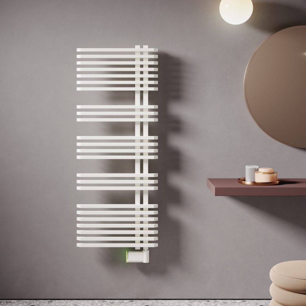 JAZZ_S BOOSTER radiateur seche-serviettes elec + soufflant 750W, blanc, IRSAP - ZBL060A01A401NNN