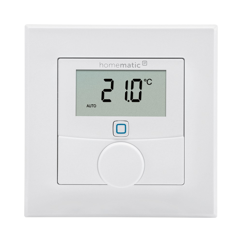 [143159A0] Homematic IP Thermostat mural blanc "PUSH TO PAIR"avec capteur d’humidité de l’air
