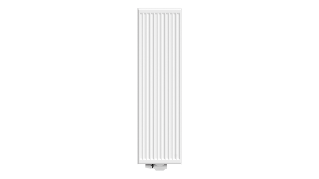 22180050-WU-10 - Radiateur panneau vertical avec la face avant profilée et le raccordement variable