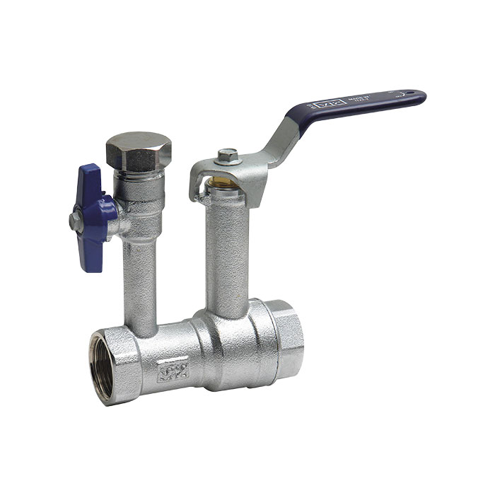Série 340LD - Vanne d'arrêt avec robinet de vidange intégré. 3/4"