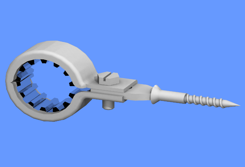 Collier simple insonorisant, avec vis à bois Ø 7 mm(Art 370) réglable en profondeur jusqu’à 6 mm, promatisé - Art.215/17-38