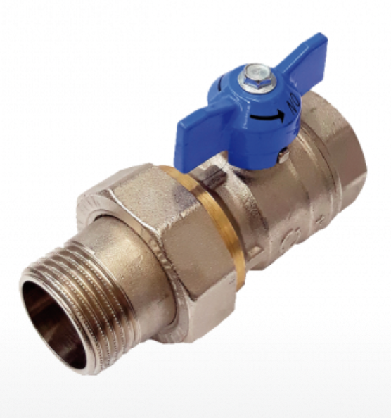 [7S00M5N1010B2A] Vannes 1"M - 1"F avec vis de rappel - papillons bleu