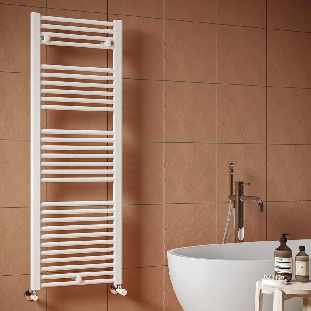 ARES radiateur seche-serviettes eau chaude 860W, blanc, IRSAP
