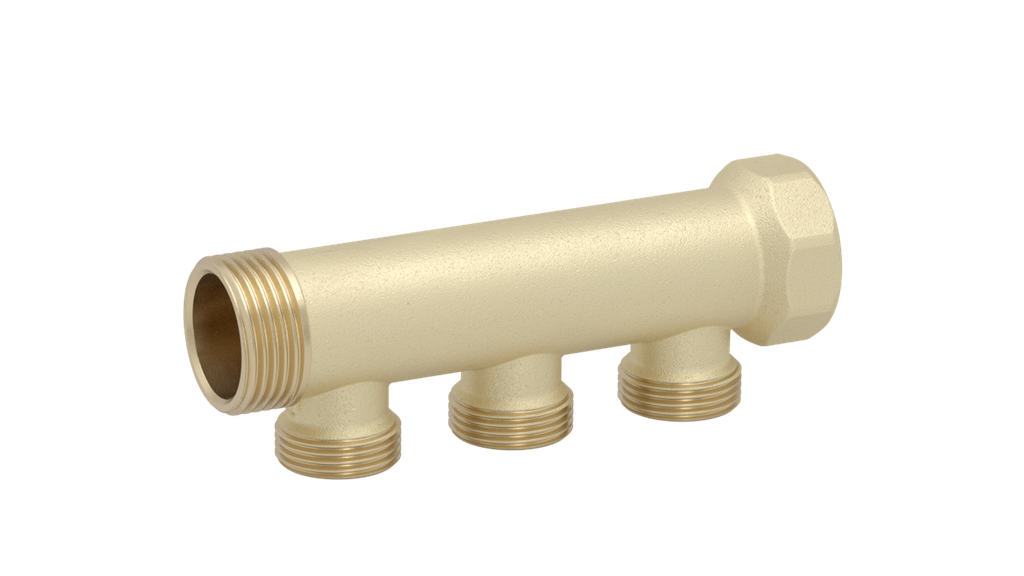 [C30302Q] Collecteur 3 boucles simple entraxe 40mm - 3/4'' - 3/4''EK