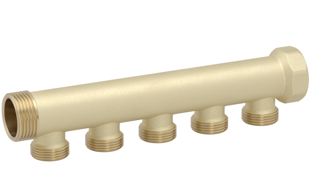 [C30512Q] Collecteur 5 boucles simple entraxe 40mm - 1'' - 3/4''EK