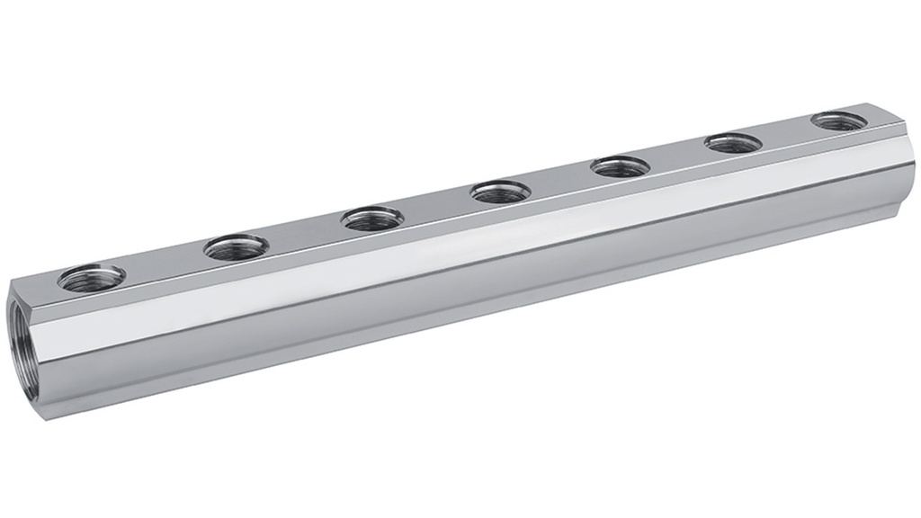 [C3901002T] Collecteur simple en barre 1'' x 1/2'' 2 départs