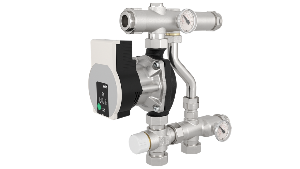 [KF5471000Q] Groupe de mélange chauffage de sol avec by-pass et pompe Wilo Yonos Para 1"