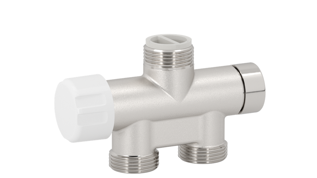 [V86512QTKM] Vanne TKM thermostatisable mono/bitube version droite entraxe 40mm