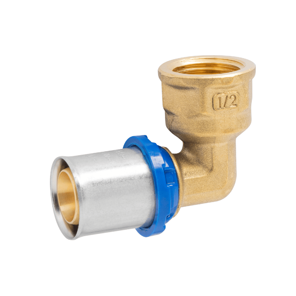 Série APL31 - Raccord à sertir 90° femelle  pour tube multicouche